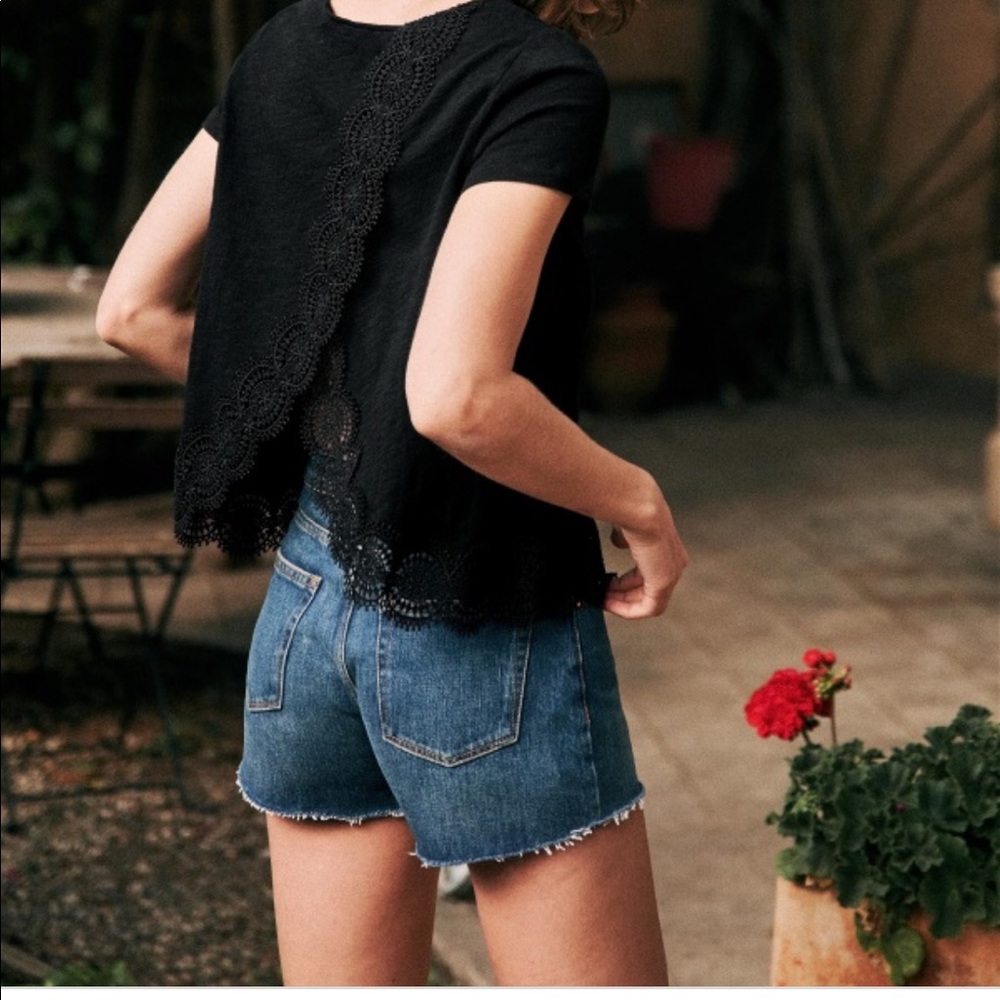 EUC sezane denim shorts